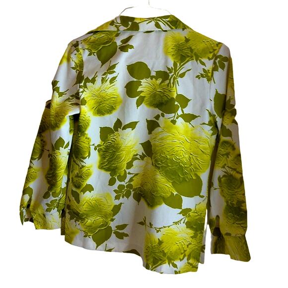 Vintage Pykettes Womens All Over Print Floral Dagger Collar Blouse READ - Picture 11 of 11